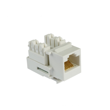 Werkzeuglose Goldplatte utp rj45 cat5e Keystone Jack